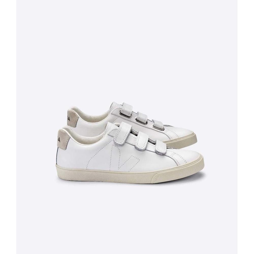 Veja 3-LOCK LEATHER Sneakers Dames Wit | BE 613BEX